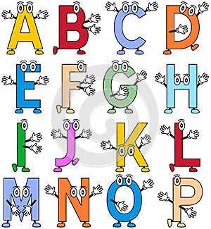 Funny Cartoon Alphabet [1] photo