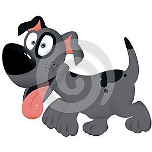 Funny cartoon doggy