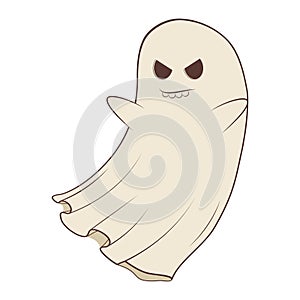 Funny cartoon ghost