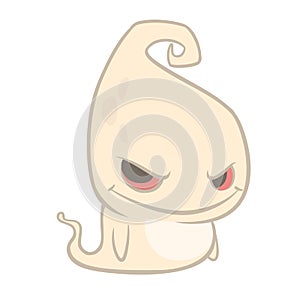 Funny cartoon ghost character