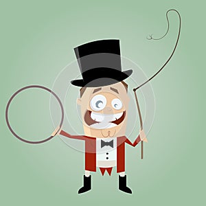 Funny cartoon ringmaster