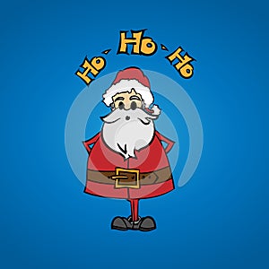 Funny Santa says Ho Ho Ho