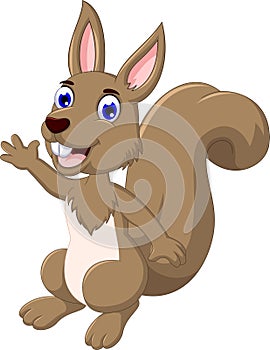 Funny Cartoon Squirrel posing
