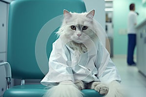 A Funny Cat's Check-up at the Veterinary Clinic