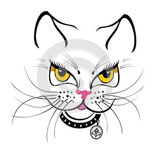 Funny Cat T-shirt Print