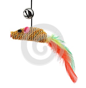 Funny cat toy feather mouse