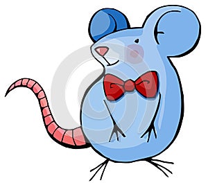 funny catoon style mister mouse photo