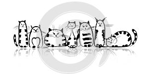 Ridículo gatos familia tuyo diseno 