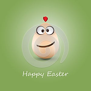 Funny Chicken Egg - Happy Easter Card