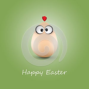 Funny Chicken Egg - Happy Easter Card