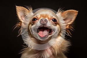 Funny Chihuahua, happy domestic animal, background