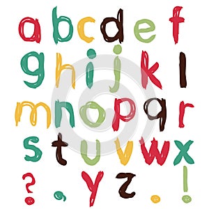 Funny childish alphabet