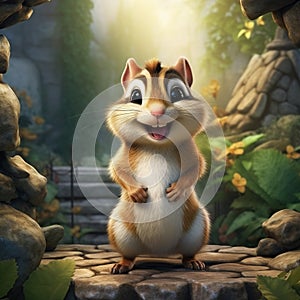 Funny chipmunk