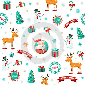 Funny Christmas background