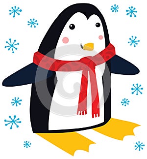 Funny Christmas Penguin