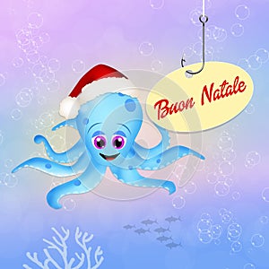 Funny Christmas postcard
