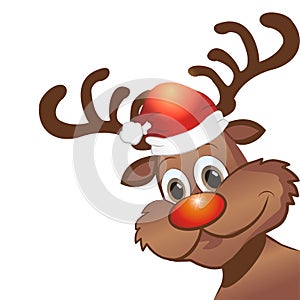 Funny christmas reindeer