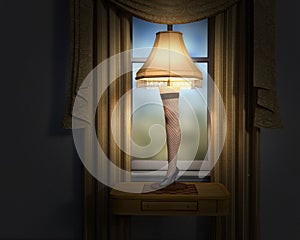 Funny Christmas Story Leg Lamp photo