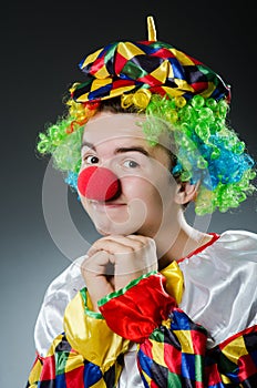 Funny clown in humor