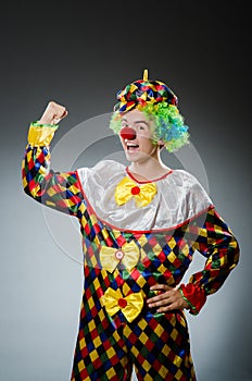 Funny clown in humor