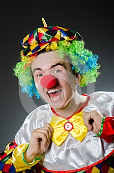 Funny clown in humor