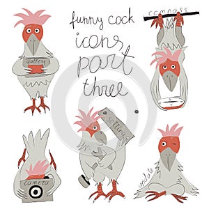 Funny cock- icons part three