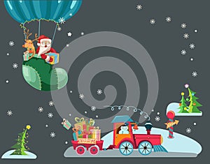 Funny Color Christmas background