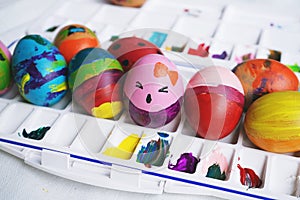 Funny easter eggs design