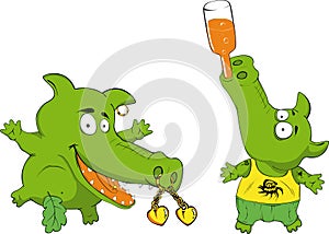 Funny crocodiles