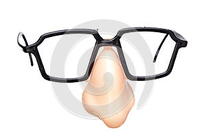 Funny disguise glasses and nose