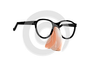 Funny disguise glasses and nose