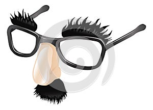 Funny disguise illustration