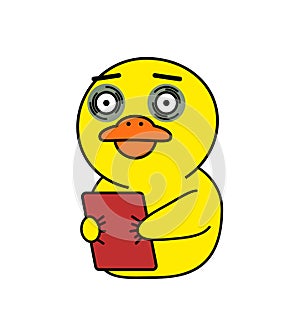 Funny Duck Sticker for Korean Messenger Kakao talk