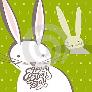 Funny Easter bunnies.