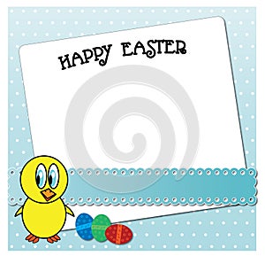 Funny Easter chicken card design.
