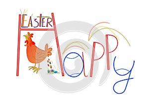 Funny Easter chicken