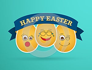 Funny Easter egg friends.