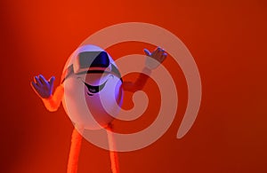 Easter egg standing in a play room