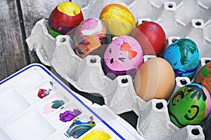 Funny easter eggs design