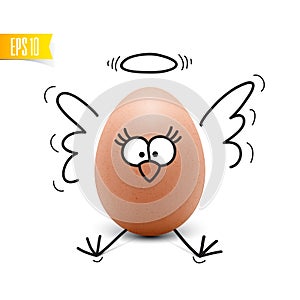 Funny Egg vector illustration