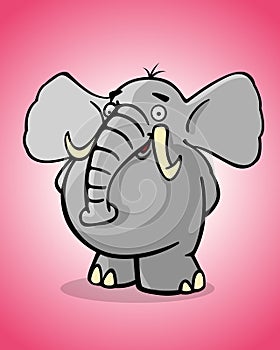 Funny elephant