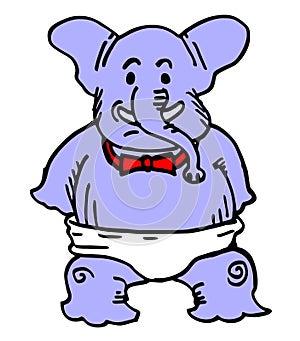 Funny elephant