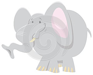 Funny elephant cartoon animal character