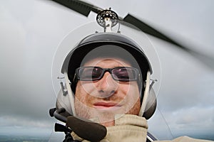 Funny face in autogyro