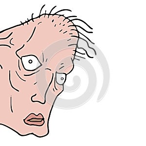 Funny face illustration