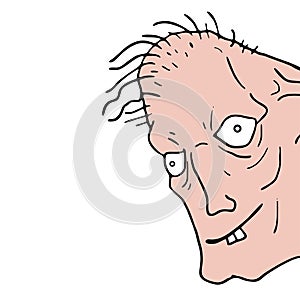 Funny face illustration