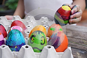 Funny easter eggs design
