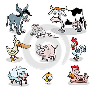 Funny farm animals