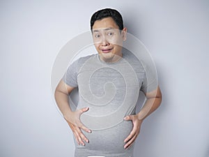 Funny Fat Asian Man