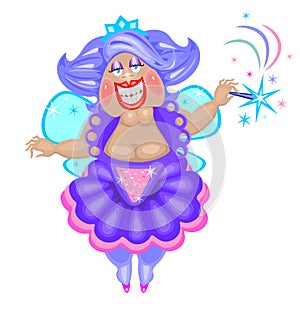 A funny fat fairy